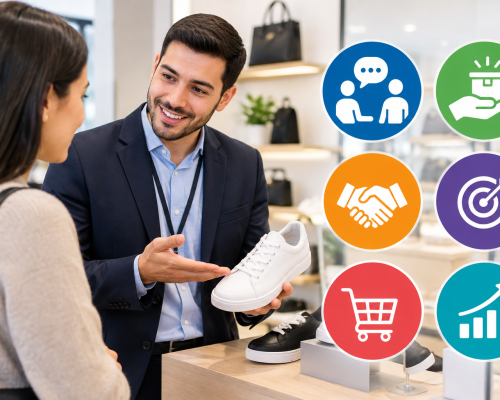 Asesoramiento de ventas en tienda moderna
