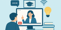 Aula virtual con ideas brillantes Aula virtual con ideas brillantes