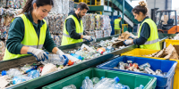 Clasificación de reciclaje en acción
