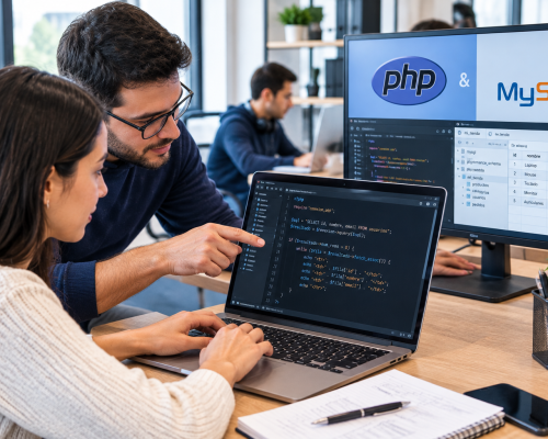 Colaboración PHP y MySQL en la oficina