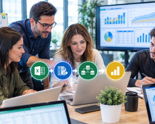 Colaboración y análisis de datos en equipo