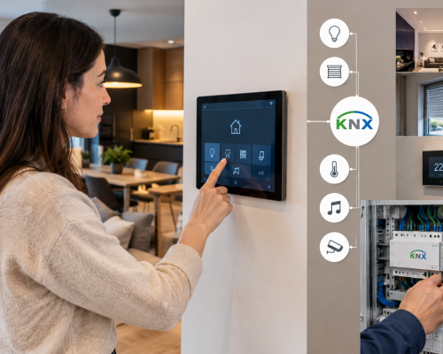 Control inteligente del hogar con KNX