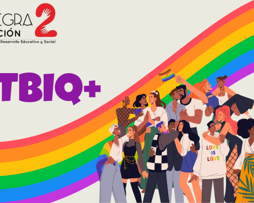 Presentación orgullo Lgtbq+ ilustrado juvenil colorido