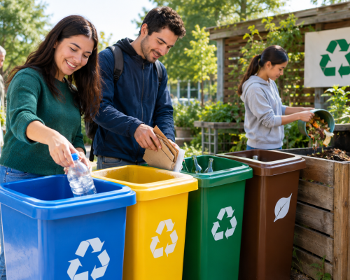 Reciclaje comunitario en acción