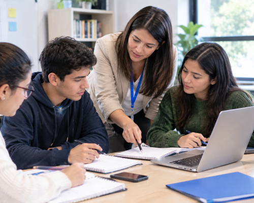 Sesión de estudio colaborativo