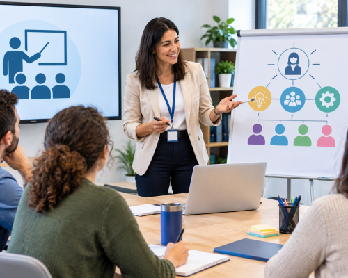 Taller profesional con aprendizaje visual